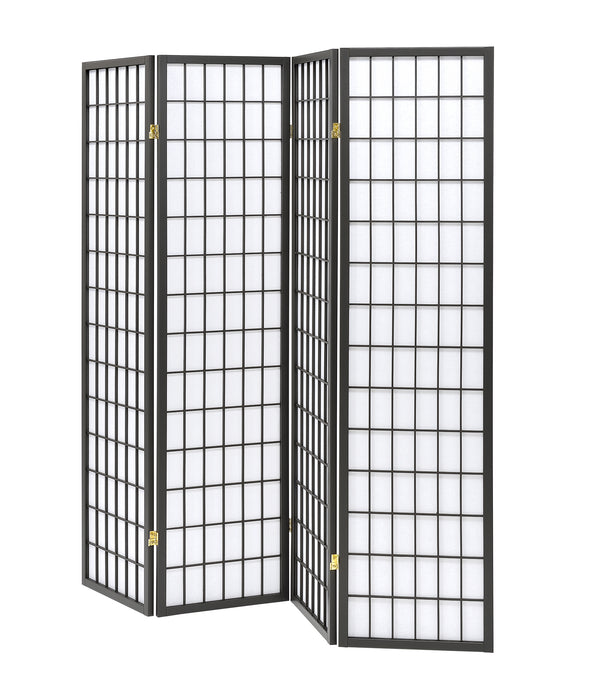 Roberto 4-panel Folding Screen Dark Grey and White - Time 2 Sleep (West Covina, CA)