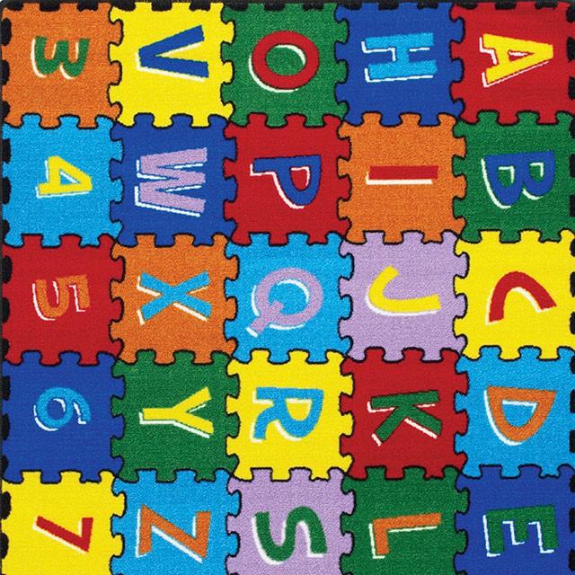 Abbey Alphabet/Multi 4' 9" X 6' 9" Area Rug - Time 2 Sleep (West Covina, CA)