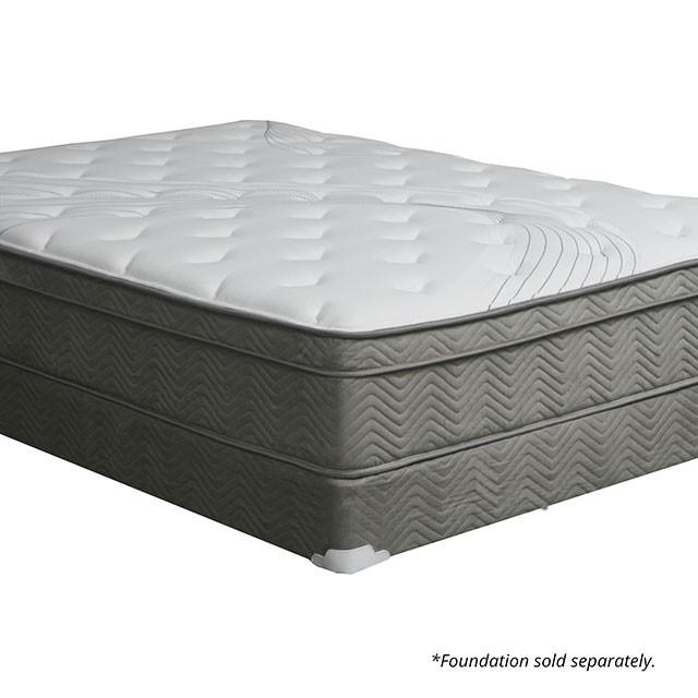 AFTON White/Gray 12" Euro Box Pocket Coil, Cal.King, E king, Full, & Queen - Time 2 Sleep (West Covina, CA)