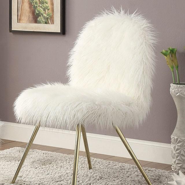 Caoimhe White/Gold Accent Chair - Time 2 Sleep (West Covina, CA)