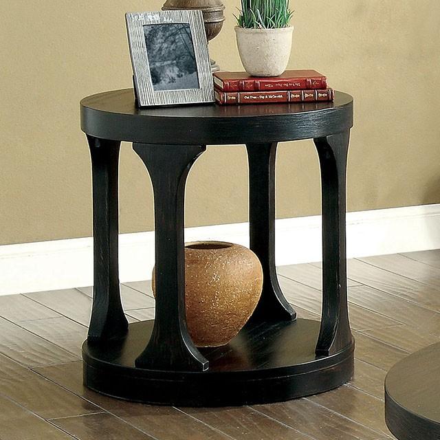 Carrie Antique Black End Table - Time 2 Sleep (West Covina, CA)