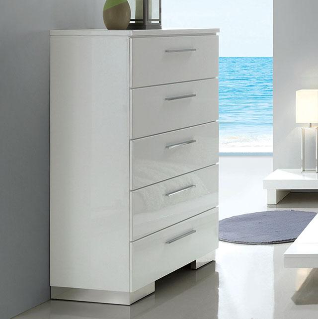Christie Glossy White Chest - Time 2 Sleep (West Covina, CA)
