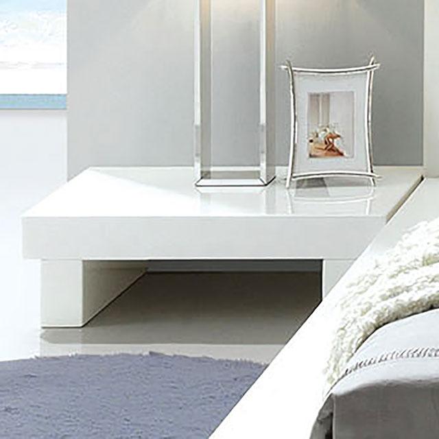 Christie Glossy White Night Stand - Time 2 Sleep (West Covina, CA)