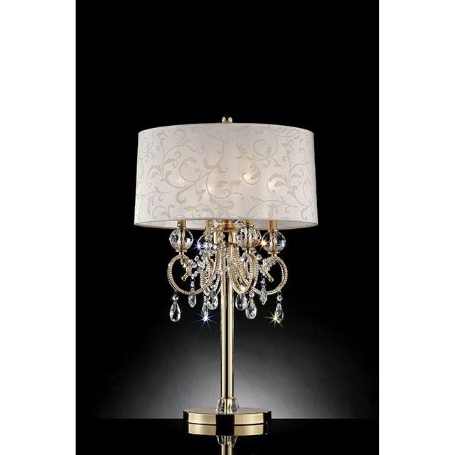 Deborah Gold 33"H Gold Table Lamp - Time 2 Sleep (West Covina, CA)