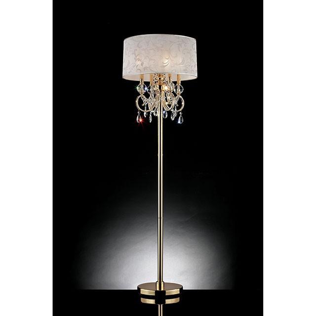 Deborah Gold 63"H Gold Floor Lamp - Time 2 Sleep (West Covina, CA)
