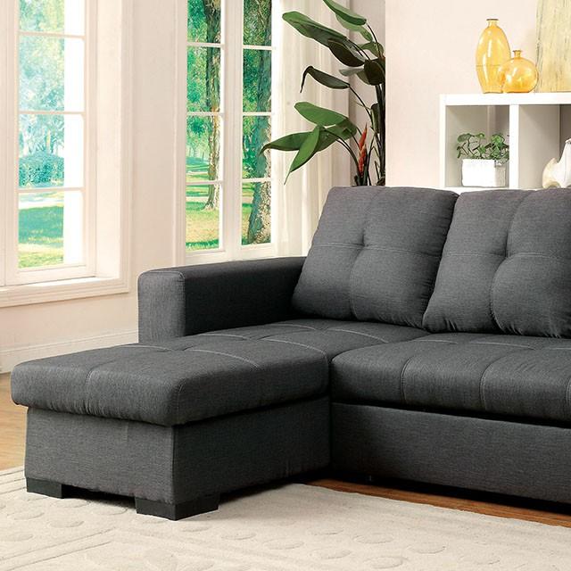 DENTON Sectional, Gray - Time 2 Sleep (West Covina, CA)