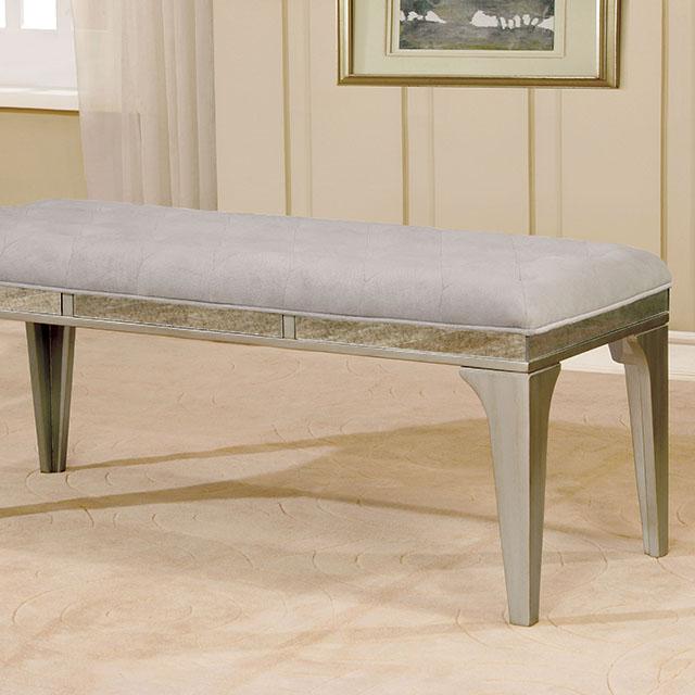 DIOCLES Silver/Light Gray Bench - Time 2 Sleep (West Covina, CA)