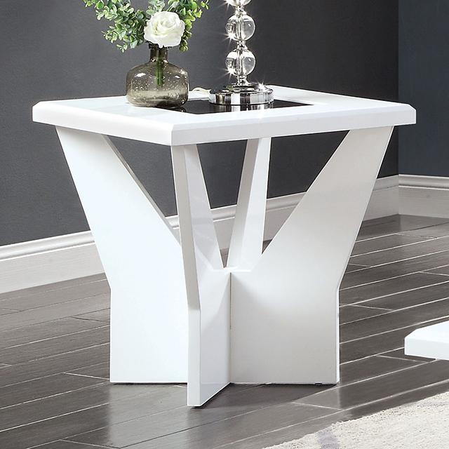 DUBENDORF End Table, White - Time 2 Sleep (West Covina, CA)