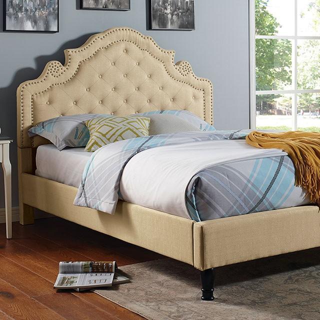 Aubree Bed Beige - Time 2 Sleep (West Covina, CA)