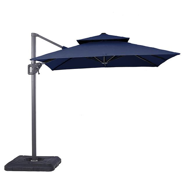 Fida 8 Ft Square Umbrella w/ Double Top + 37" Large Base - Time 2 Sleep (West Covina, CA)