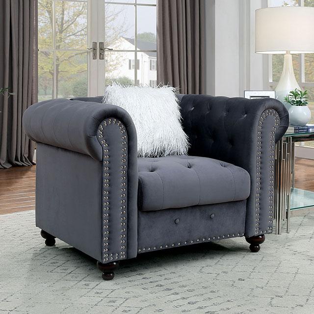 GIACOMO Chair, Gray - Time 2 Sleep (West Covina, CA)