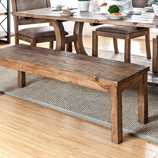 GIANNA Rustic Pine Wooden Bench - Time 2 Sleep (West Covina, CA)