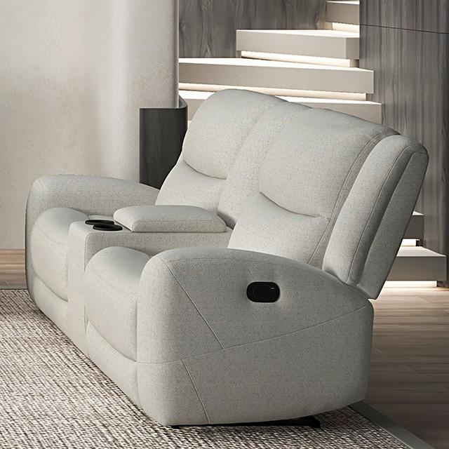 Giraldus Manual Recliner Loveseat w/ Console - Time 2 Sleep (West Covina, CA)