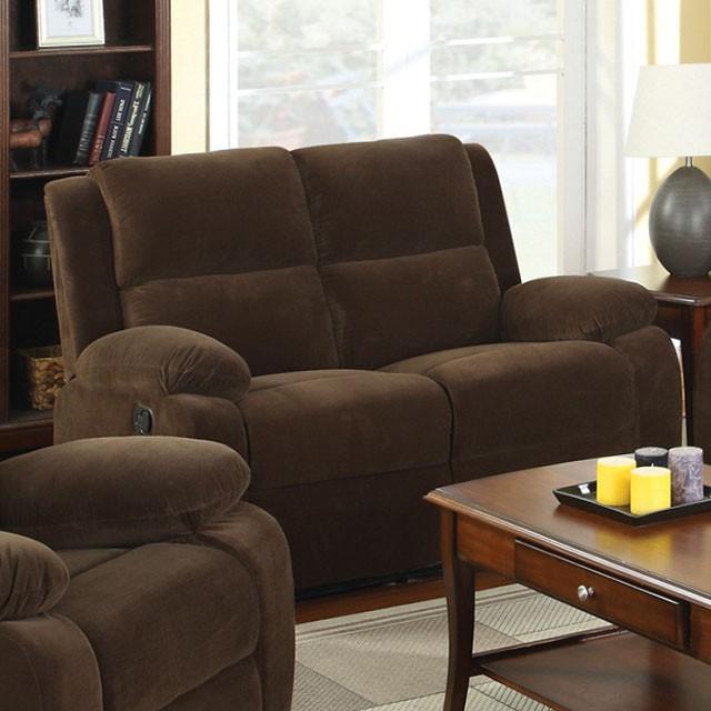 Haven Dark Brown Love Seat w/ 2 Recliners - Time 2 Sleep (West Covina, CA)