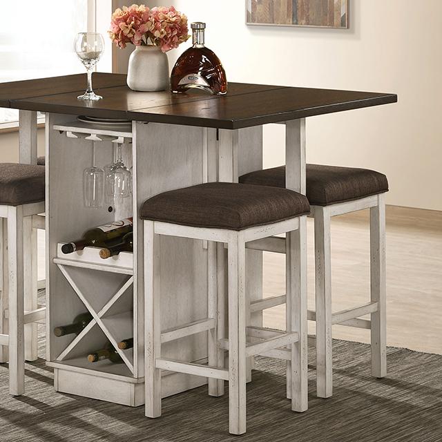 BINGHAM Counter Ht. Table w/ 2 x 15" Leaves - Time 2 Sleep (West Covina, CA)