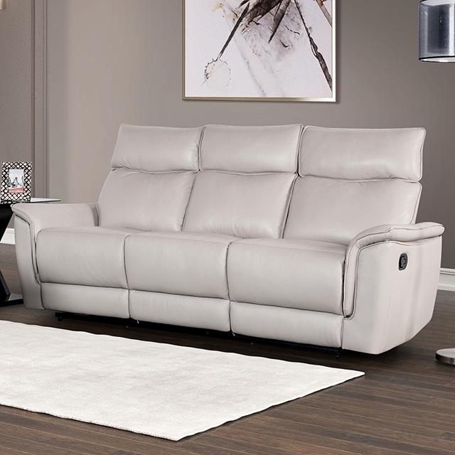 Bienne Sofa Manual Recliner White & Black - Time 2 Sleep (West Covina, CA)