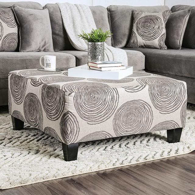 Bonaventura Gray/Pattern Ottoman - Time 2 Sleep (West Covina, CA)