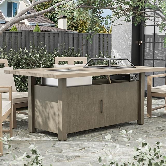 Bordeaux Dining Table w/ Fire Pit & Cooler - Time 2 Sleep (West Covina, CA)