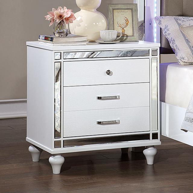 BRACHIUM Night Stand, White - Time 2 Sleep (West Covina, CA)