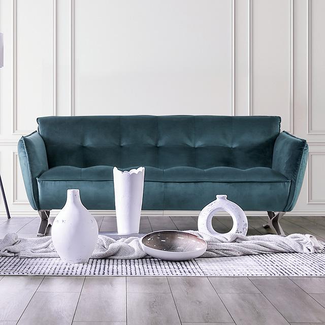 Civellutino Sofa Teal - Time 2 Sleep (West Covina, CA)
