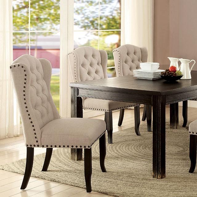 Sania I Antique Black 72" Dining Table - Time 2 Sleep (West Covina, CA)
