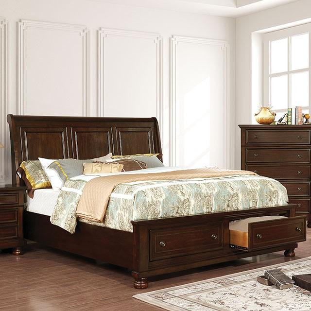 Castor Brown Cherry Queen, E.King, & Cal.King Bed - Time 2 Sleep (West Covina, CA)
