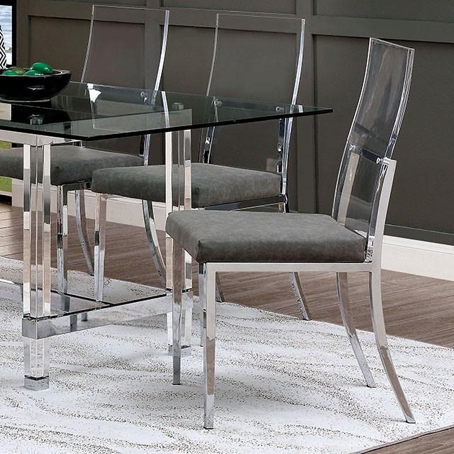 Casper Chrome Side Chair (2/CTN) - Time 2 Sleep (West Covina, CA)