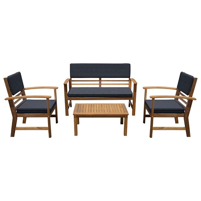Hana 4 Pc. Patio Set Blue - Time 2 Sleep (West Covina, CA)