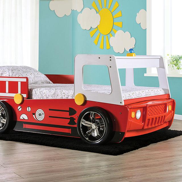 FIERSTALL Twin Bed, Red - Time 2 Sleep (West Covina, CA)