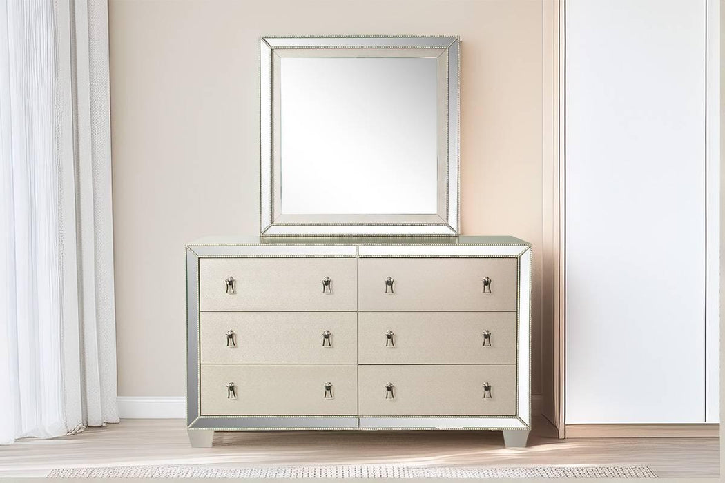 Mcraft Mirror W/Stainless Panel in Silver - Time 2 Sleep (West Covina, CA)