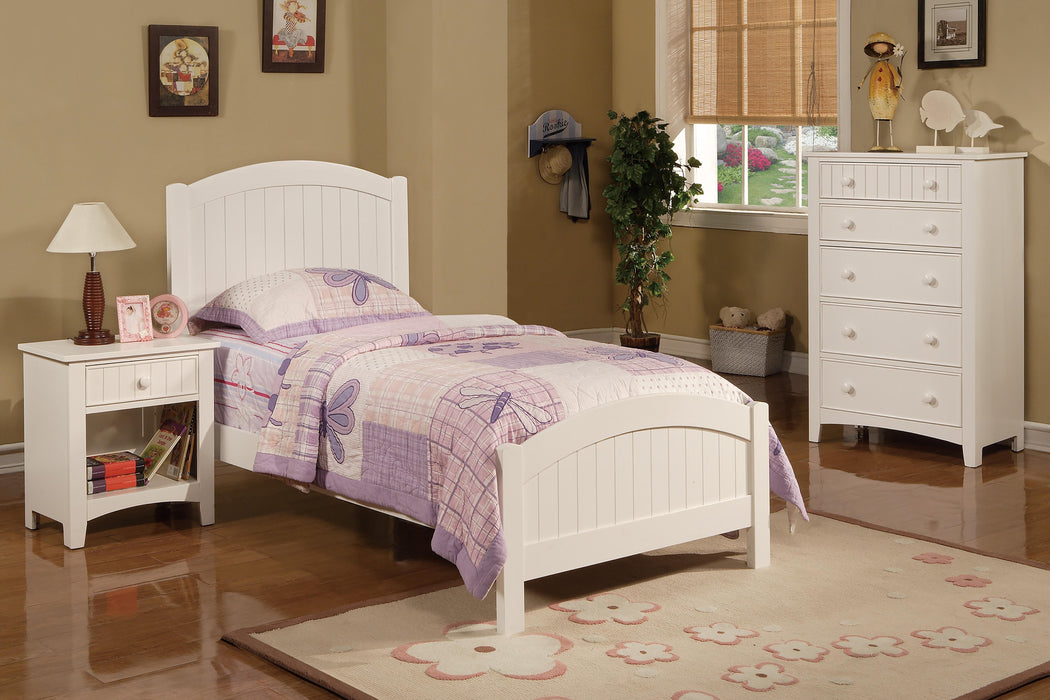 Mcraft Twin Bed in White - Time 2 Sleep (West Covina, CA)