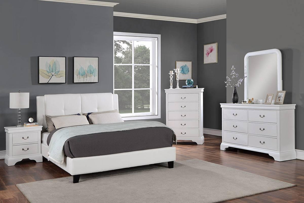 Vphong Queen Bed in White / Espresso - Time 2 Sleep (West Covina, CA)