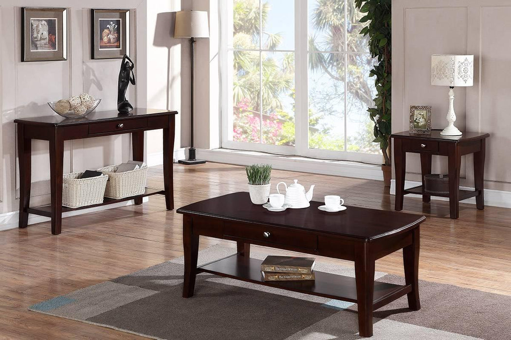 Sfvnco End Table W. Drawer in Espresso