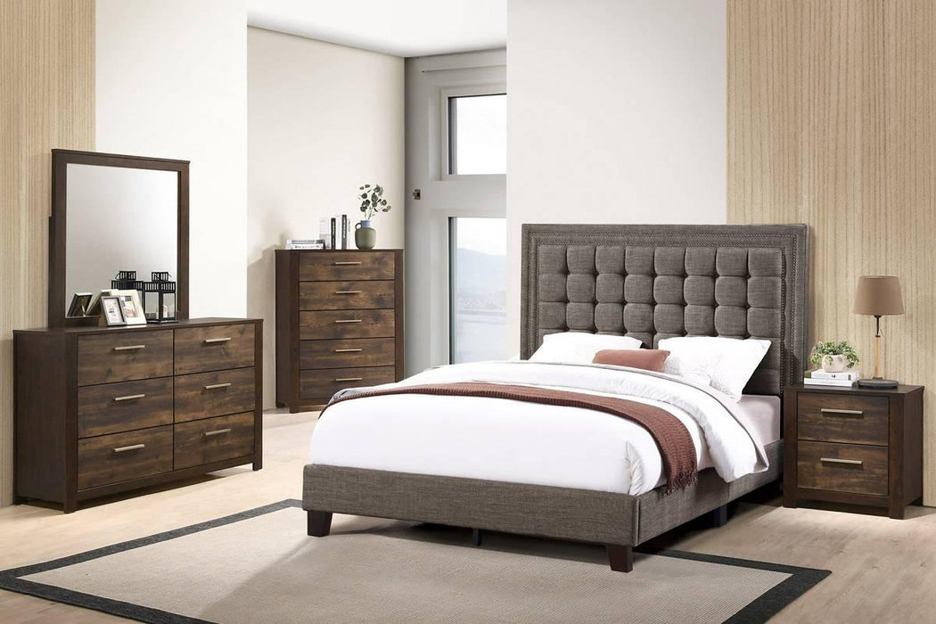 Vphong Queen Bed in Brown / Espresso - Time 2 Sleep (West Covina, CA)