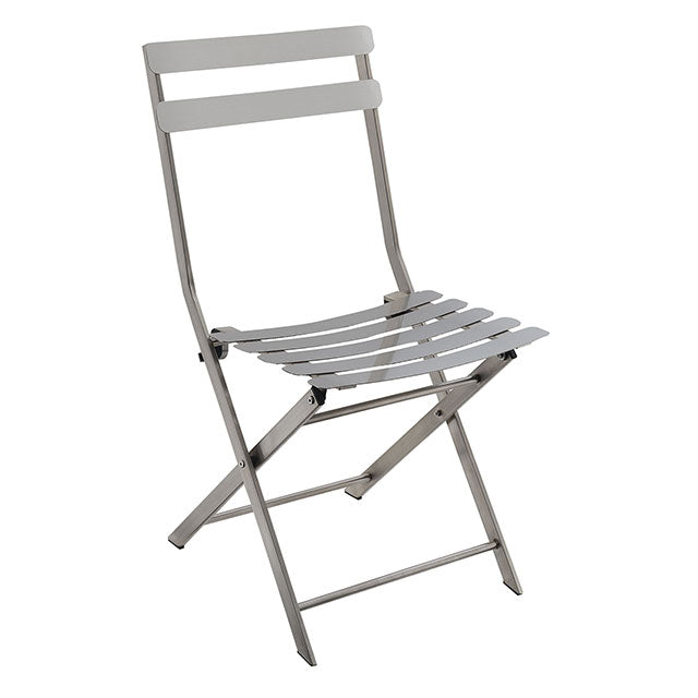 Lilah Stainless Folding Chair (2/Ctn) - Time 2 Sleep (West Covina, CA)