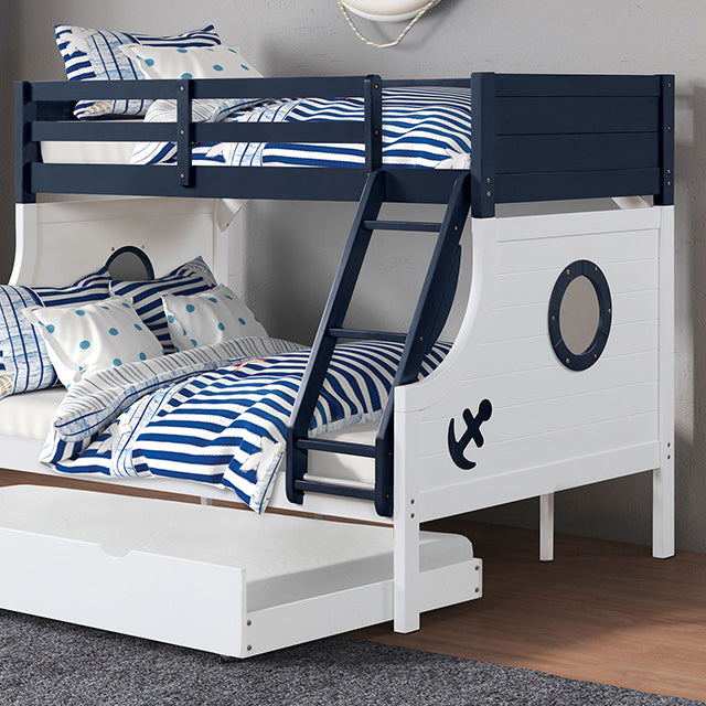 Nautia Twin/Full Bunk Bed Black & White - Time 2 Sleep (West Covina, CA)