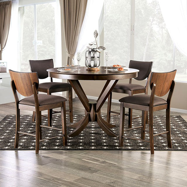 Marina 5 PC Dining Table Set Walnut - Time 2 Sleep (West Covina, CA)