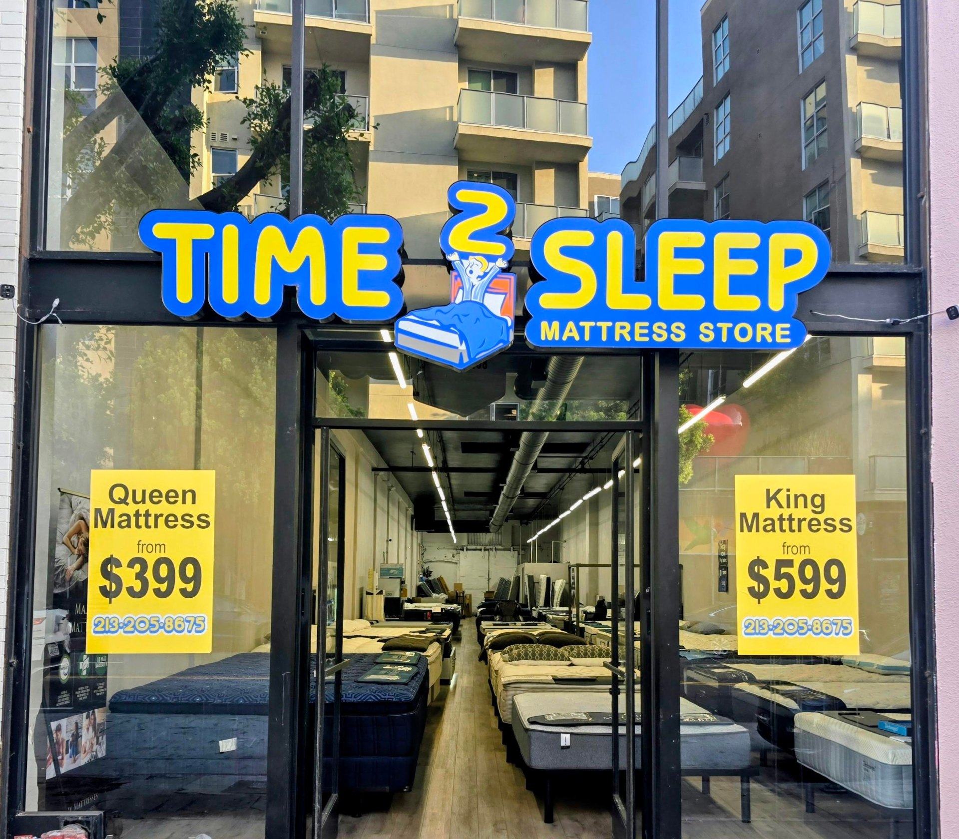 Sleep Matras Store Downtown LA Mattress Store | Time2Sleep Mattress Showroom