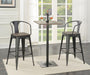 Cavalier 3-piece Square Bar Table Set Dark Elm and Black - Time 2 Sleep (West Covina, CA)