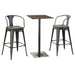 Cavalier 3-piece Square Bar Table Set Dark Elm and Black - Time 2 Sleep (West Covina, CA)