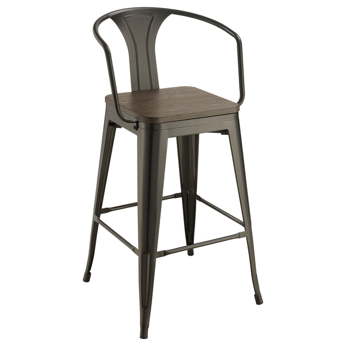 Cavalier 3-piece Square Bar Table Set Dark Elm and Black - Time 2 Sleep (West Covina, CA)