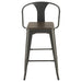 Cavalier 3-piece Square Bar Table Set Dark Elm and Black - Time 2 Sleep (West Covina, CA)