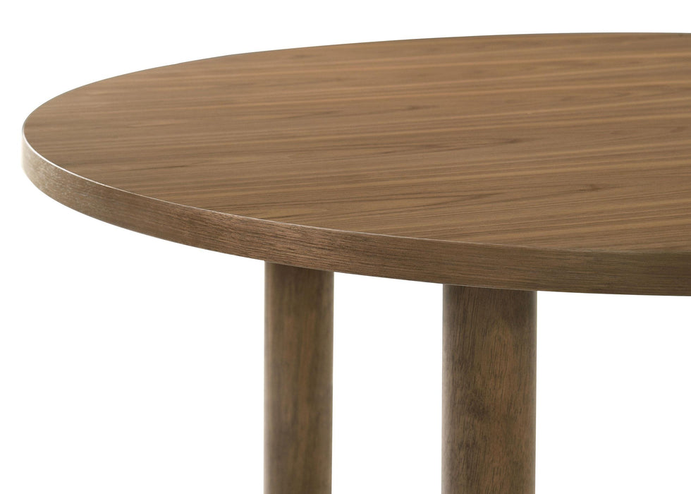 Crestmore 5-piece 46-inch Round Wood Dining Table Set Walnut - Time 2 Sleep (West Covina, CA)