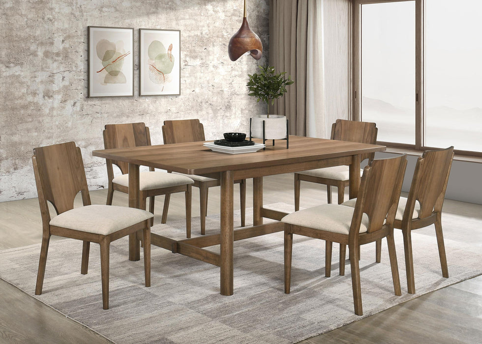 Crestmore 71-inch Rectangular Wood Dining Table Walnut - Time 2 Sleep (West Covina, CA)