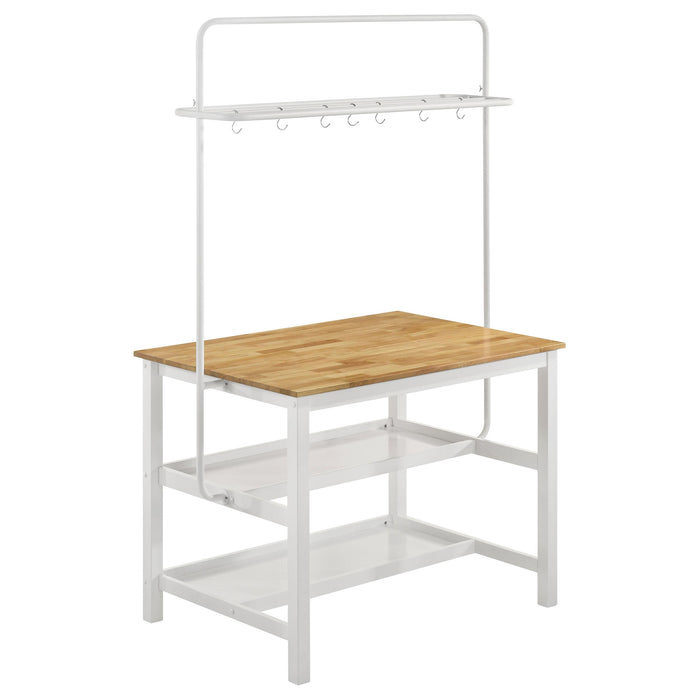 Edgeworth 3-piece Kitchen Island Counter Table Set White - Time 2 Sleep (West Covina, CA)