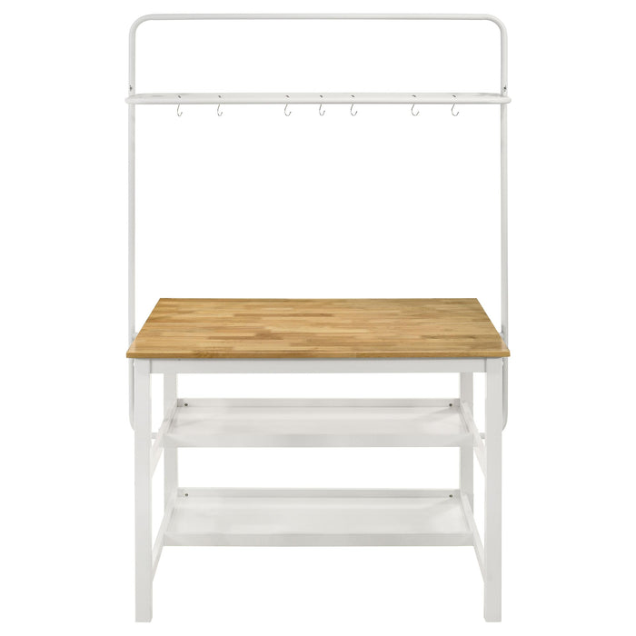 Edgeworth 3-piece Kitchen Island Counter Table Set White - Time 2 Sleep (West Covina, CA)