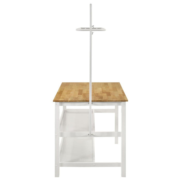 Edgeworth 3-piece Kitchen Island Counter Table Set White - Time 2 Sleep (West Covina, CA)