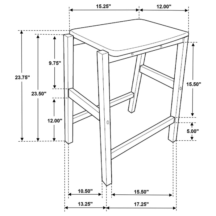 Edgeworth 3-piece Kitchen Island Counter Table Set White - Time 2 Sleep (West Covina, CA)