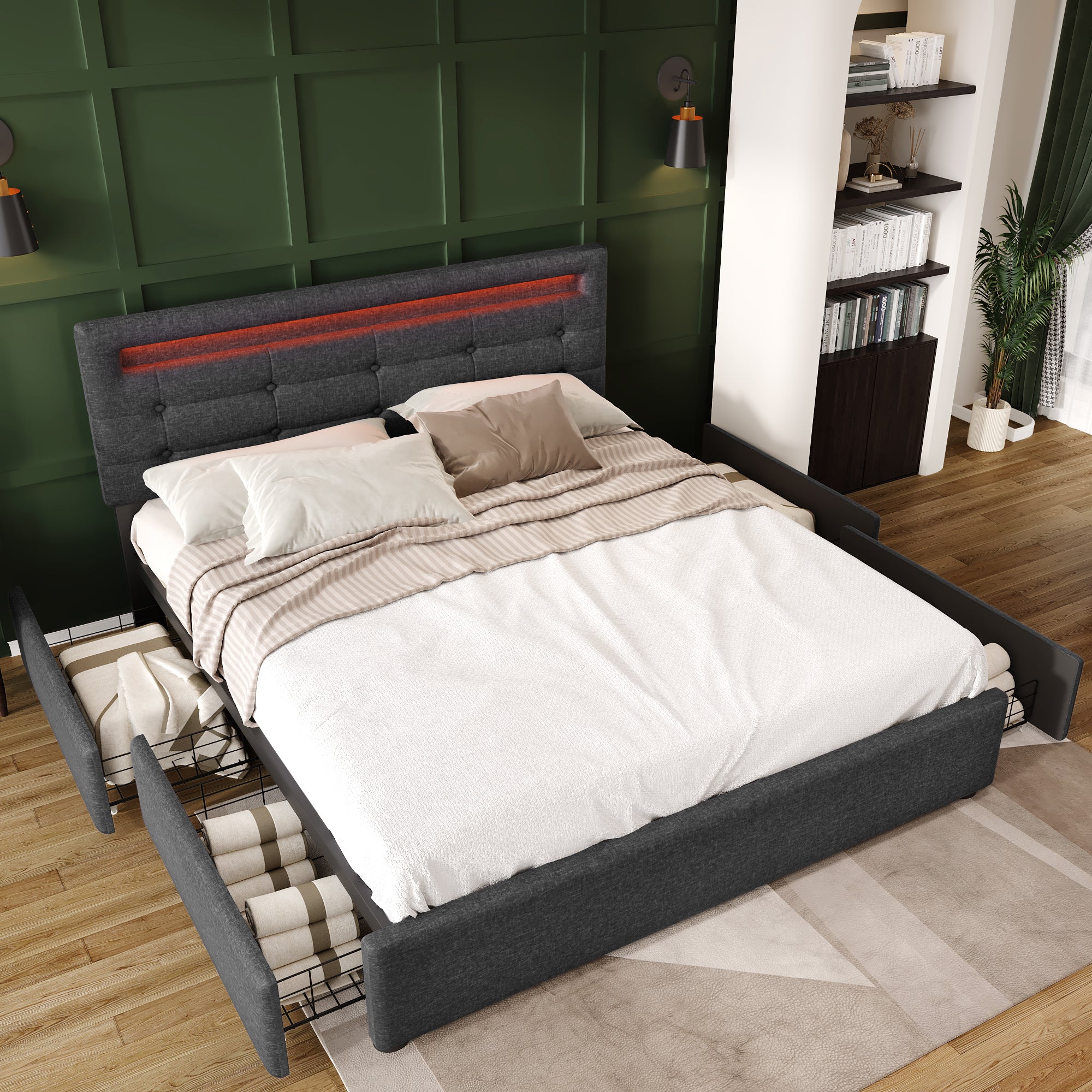 Queen Led Bed Frame