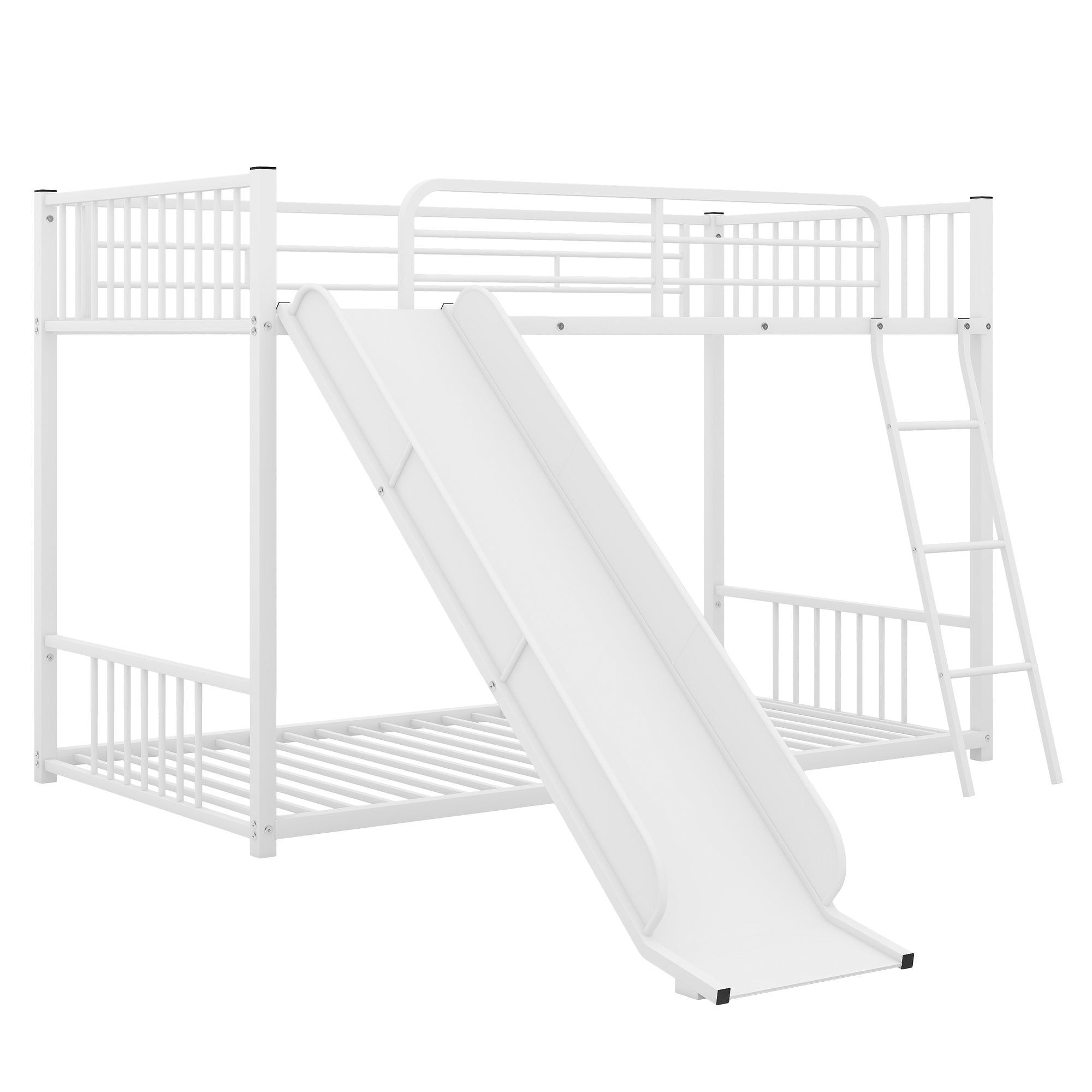 Metal Bunk Bed With Slide